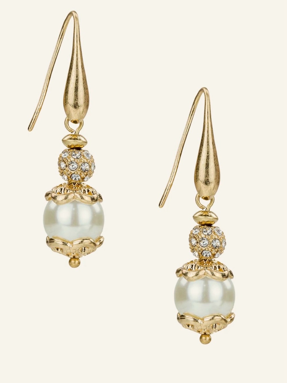 Patricia Nash Faux Pearl Drop Earrings